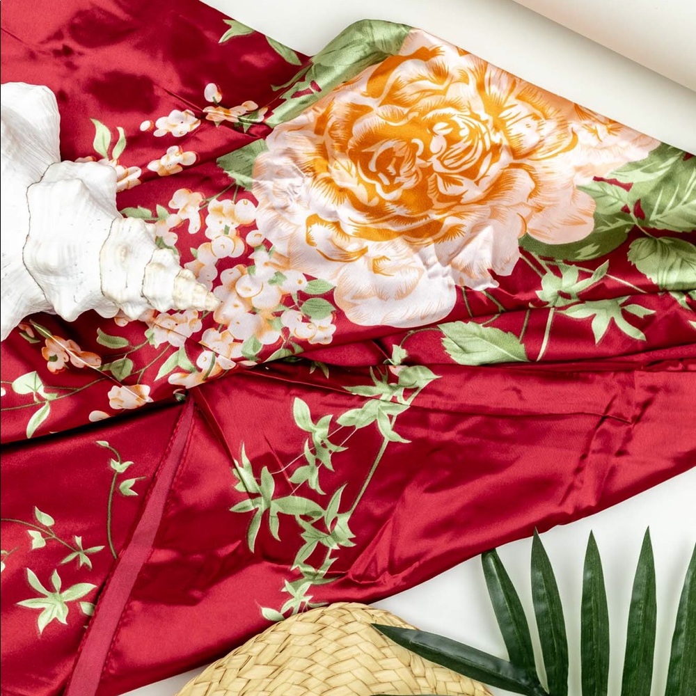 LARGE Tide Scarf Wine